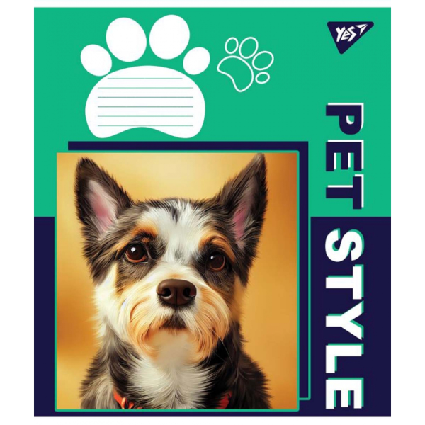 Зошит учнівський &quot;Pet style&quot; YES 766310 12 арк. (4823092274700)(SC)