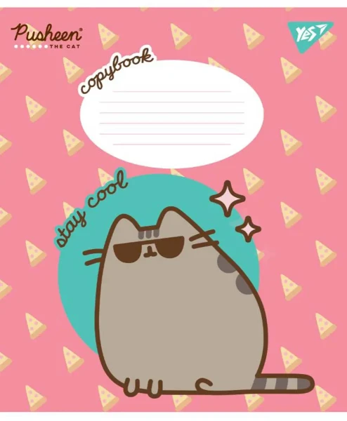 Тетрадь ученическая «Pusheen» YES 766311 12 л. (4823092274717)(SC)