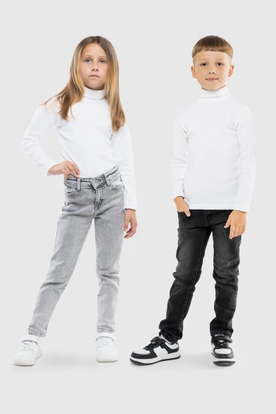Водолазка однотонная Happy Kids 58 116 см Белый (2000989741596W)