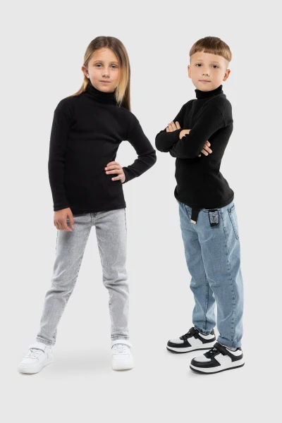 Водолазка однотонна Happy Kids 58 110 см Чорний (2000989741541W)