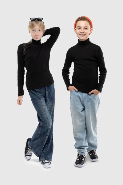 Водолазка однотонна Happy Kids 912 146 см Чорний (2000989741947W)