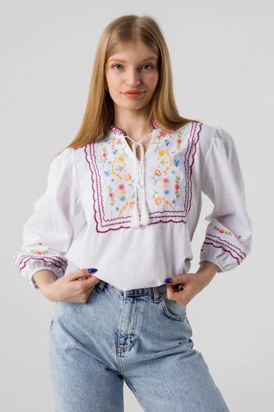 Вишиванка сорочка жіноча Park karon 23009 36 Білий (2000990485465A)