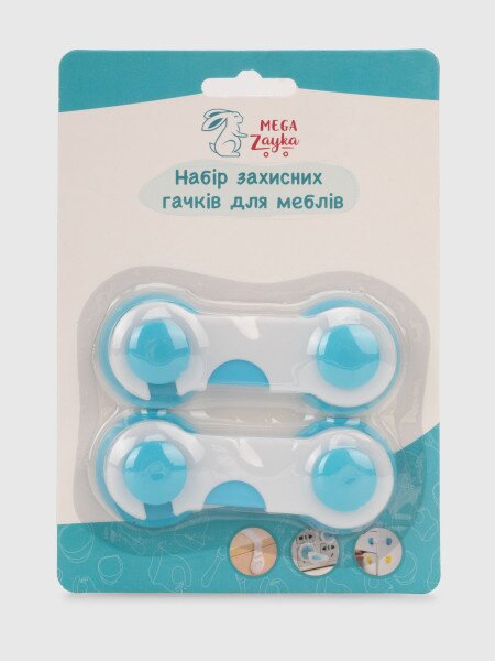 Защитные крючки для мебели Мегазайка 0801 2 шт Разноцветный (4826077008017)