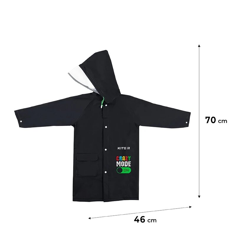 Дождевик для мальчика KITE K24-2600S S Черный (4063276189028A)  Фото №1