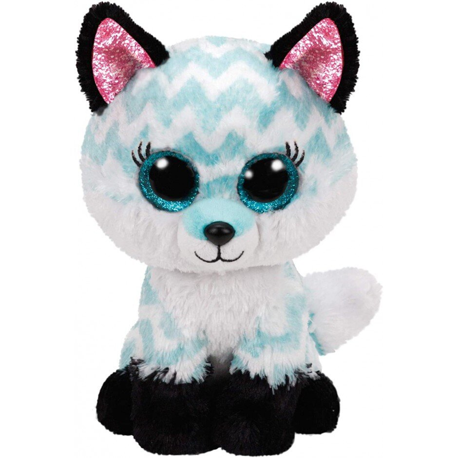 Мягкая игрушка TY Beanie Boo&#039;s Голубая лиса «ATLAS» 36368 15 см Разноцветный