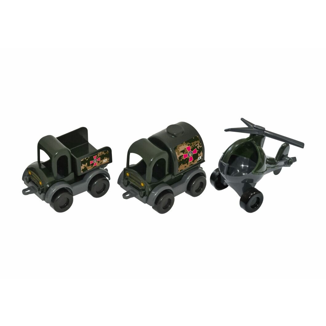 Набор авто Тигрес &quot;Kid cars&quot; военный 3 шт. 39998 (4820159399987)  Фото №3