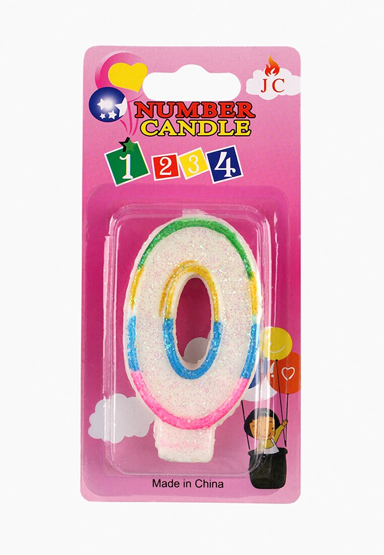 Свеча для торта Цифра 0 (2000904452736)