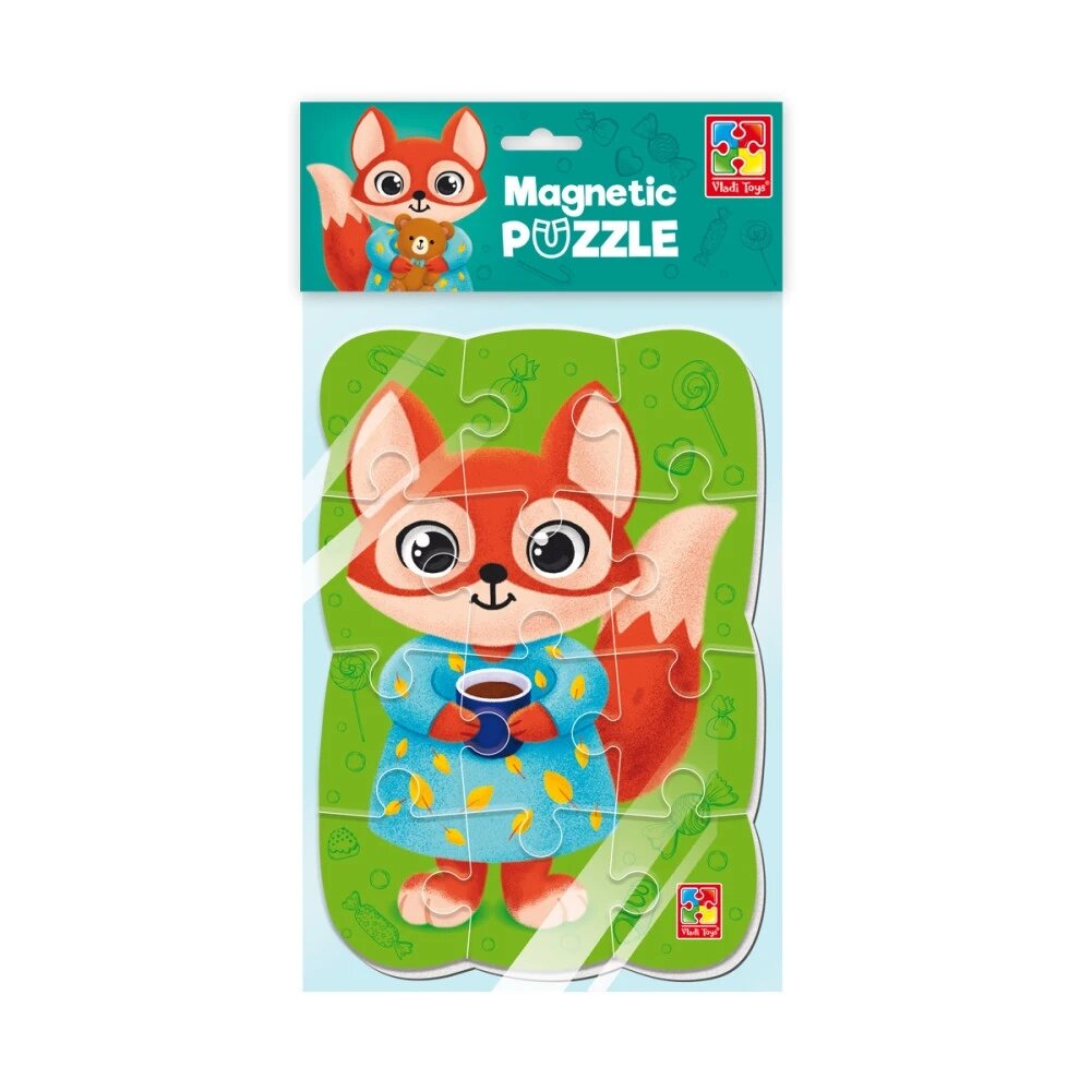 Пазли м&#039;які магнітні &quot;Лисиця&quot; Vladi Toys VT3205-92 (4820234763269)
