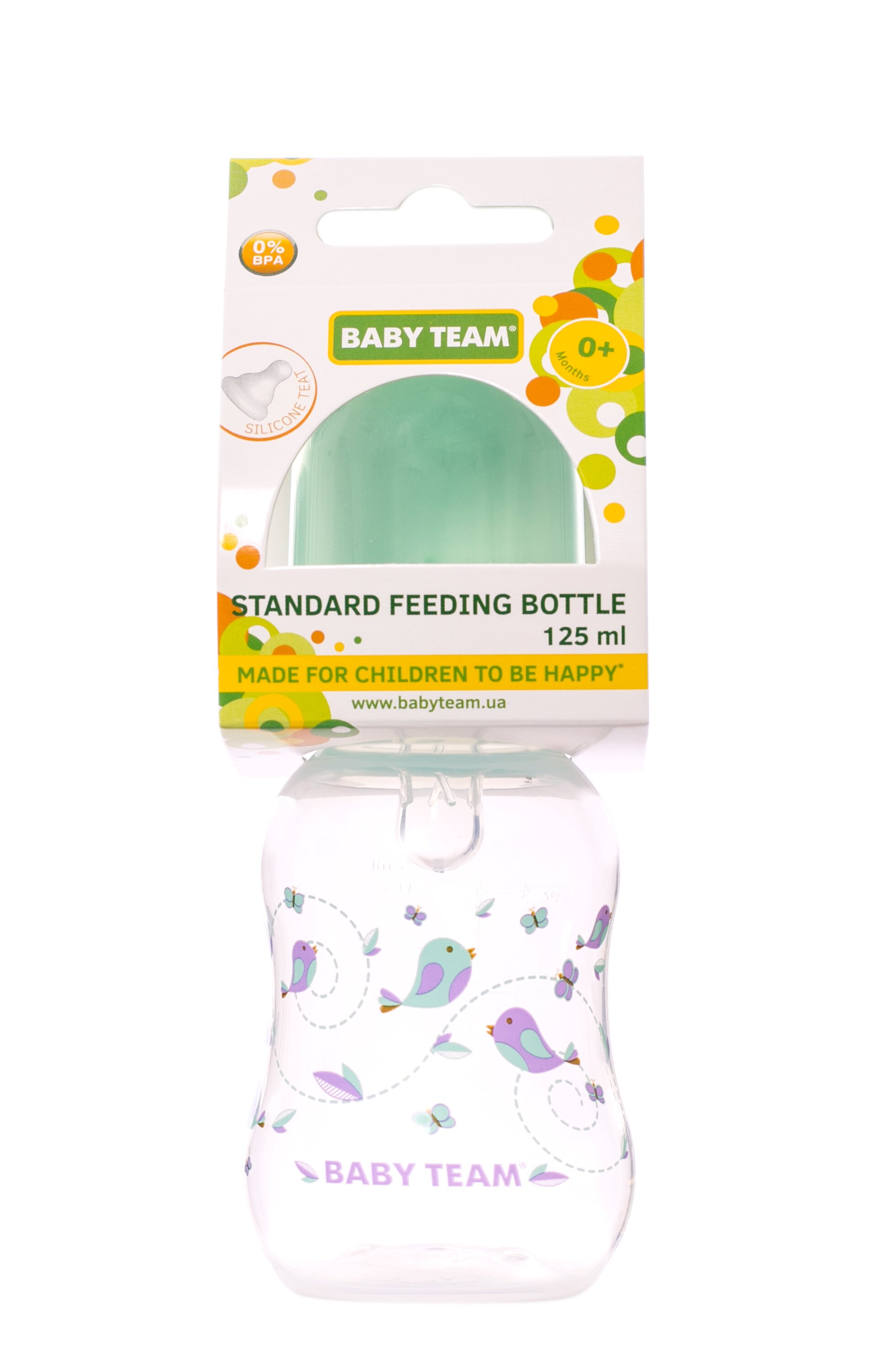 Чашка дитяча (прозора), 200мл, 1111 м&#039;ятний BABY TEAM (2000903794288)  Фото №1