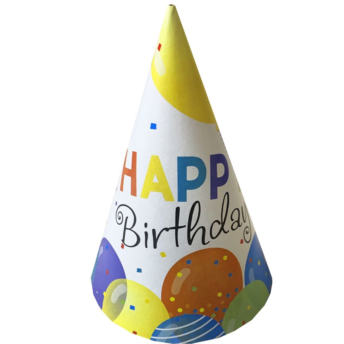 Колпак для праздника &quot;Happy Birthday&quot; Amscan 1501-6055 6 ед. (2000990660152)
