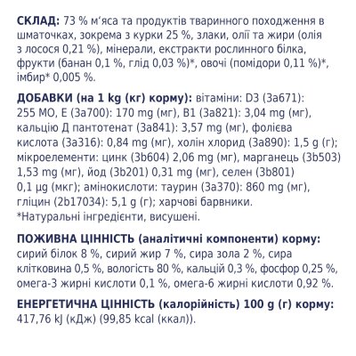 Влажный корм для собак Club 4 Paws для щенков с курицей в желе 100 г 8897 (4820083908897)  Фото №3