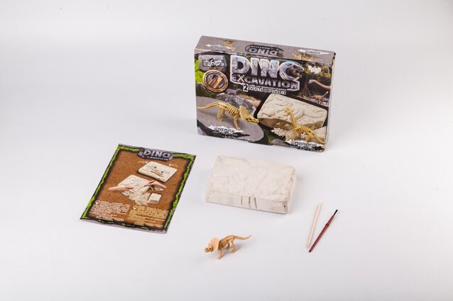 Набір для проведення розкопок &quot;Dino excavation&quot; динозаврики укр. 7513 DEX-01-04,05,06 (2000902339039)  Фото №1
