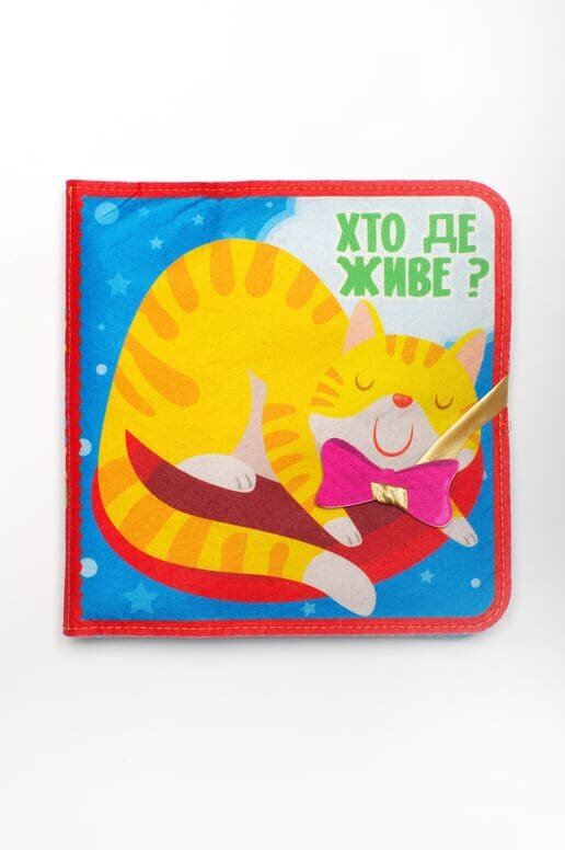 Фетрова книга &quot;Хто де живе?&quot; 3976 Різнокольоровий  Фото №0