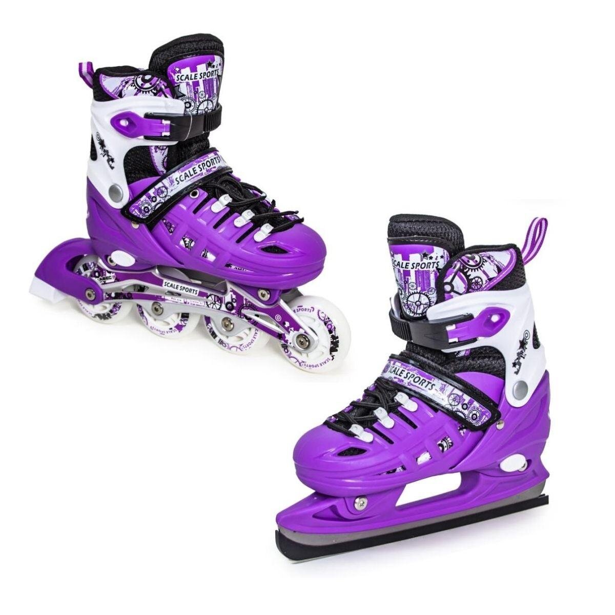 Ролики-коньки Scale Sport 35-38 Фиолетовый (2000903106012)  Фото №3