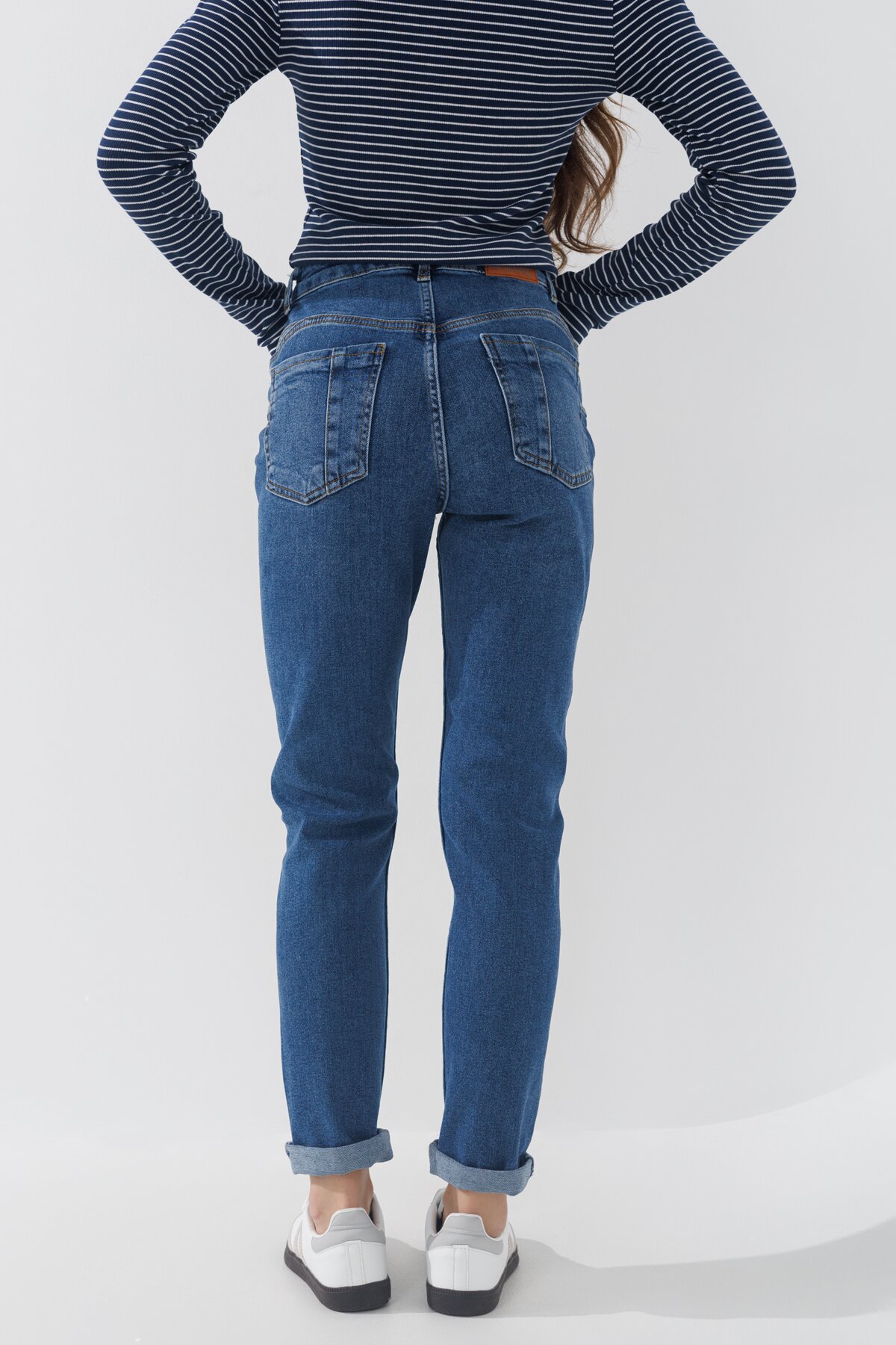 Джинси Slim Fit жіночі Karol 23321 34 Синій (2000990248220D)  Фото №3