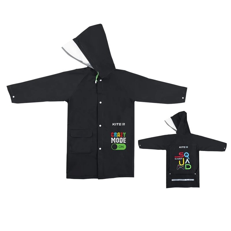 Дождевик для мальчика KITE K24-2600S S Черный (4063276189028A)  Фото №0
