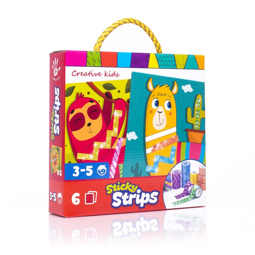 Набір для творчості VLADI TOYS Sticky strips Лама VT4433-04 (4820234761487)