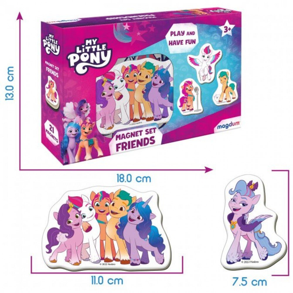 Набор магнитов My Little Pony Дружба ME 5031-21 (4820215154567)  Фото №1