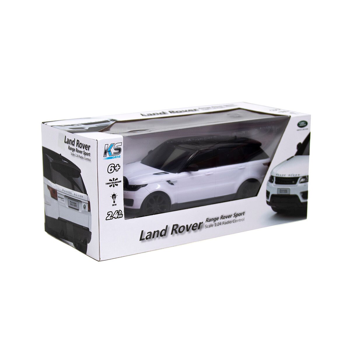 Автомобиль KS DRIVE на р/у – LAND ROVER RANGE ROVER SPORT 1:24, 2.4Ghz 124GRRW Белый (6900007277853)  Фото №1