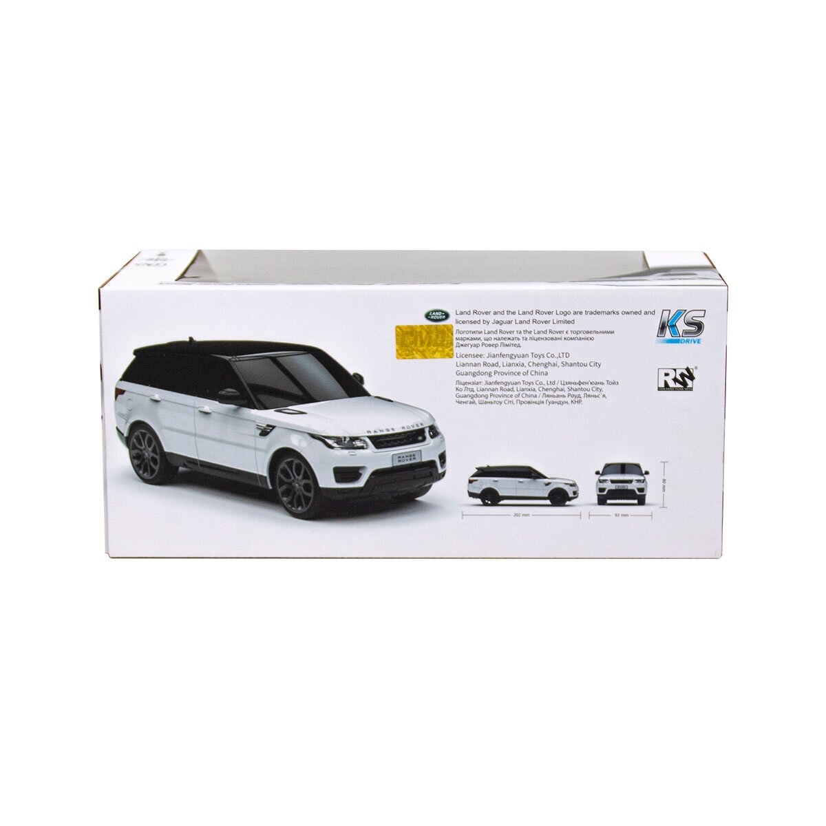 Автомобиль KS DRIVE на р/у – LAND ROVER RANGE ROVER SPORT 1:24, 2.4Ghz 124GRRW Белый (6900007277853)  Фото №2