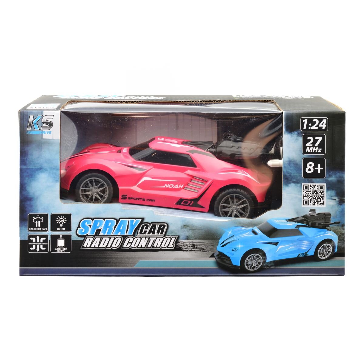 Автомобиль Spray Car на ручном управлении KS Drive SL-354RHP Розовый (6900007362672)  Фото №4
