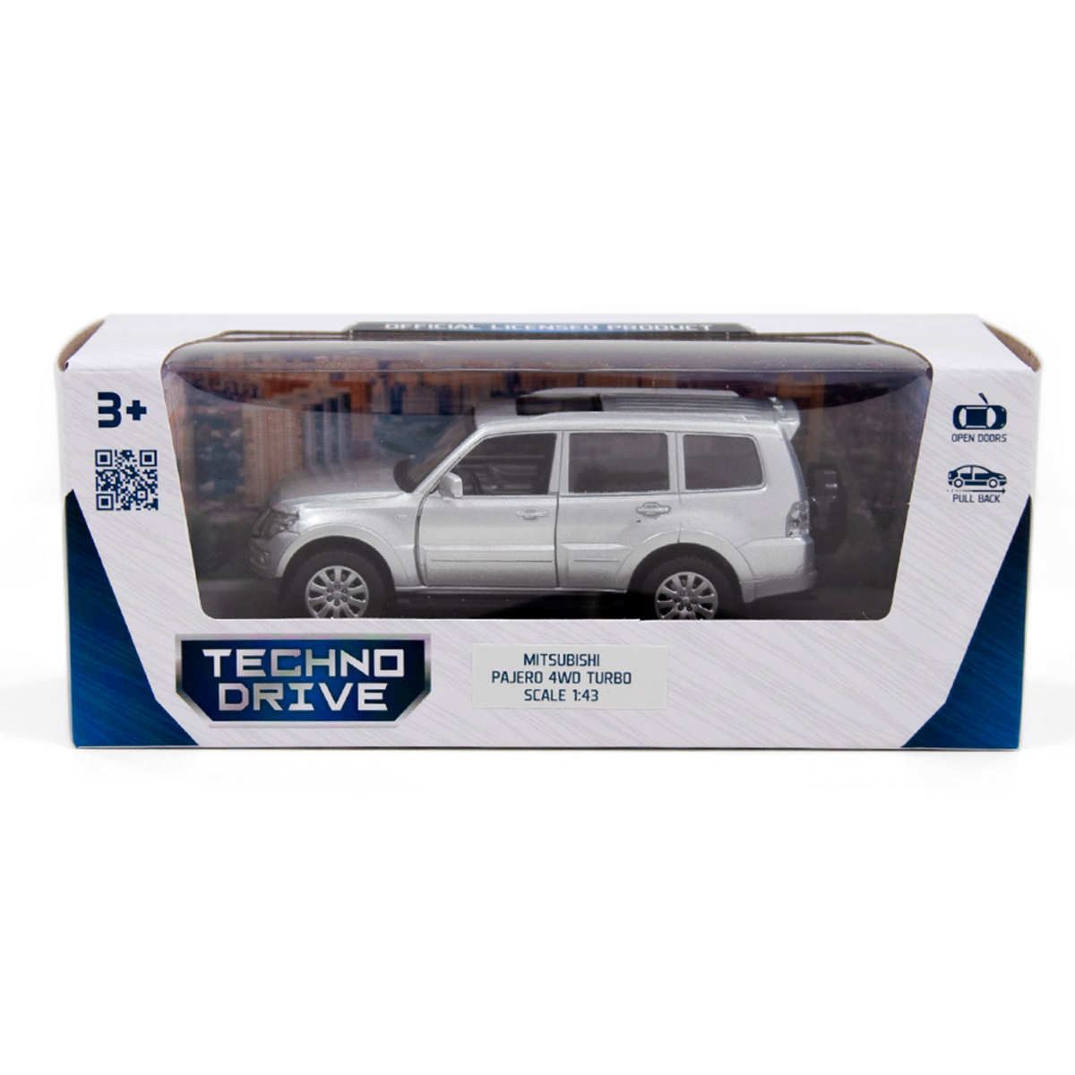 Автомодель MITSUBISHI PAJERO 4WD TURBO TechnoDrive 250282 Срібний  Фото №9