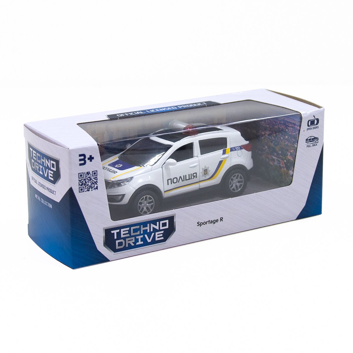Автомодель Поліція TechnoDrive 250293 Білий (6900007324106)  Фото №1