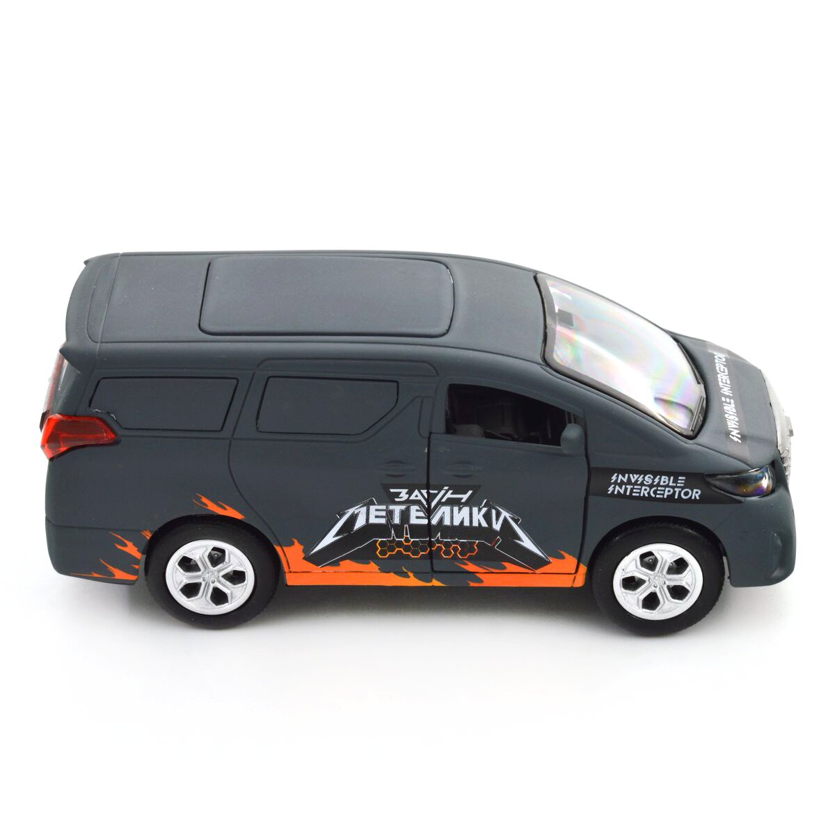 Автомодель &quot;Шевроны Героев&quot; Toyota Alphard &quot;Отряд бабочек&quot; TechnoDrive KM6011 Темно-серый (6974465201842)  Фото №11