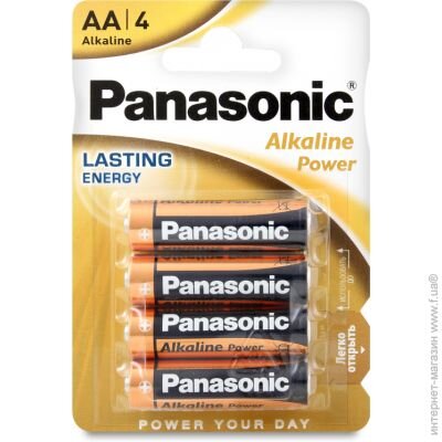 Батарейка PANASONIC LR6REB/4BPR Alkaline Power(Bronze) АА 4 на блістері (5410853032984)