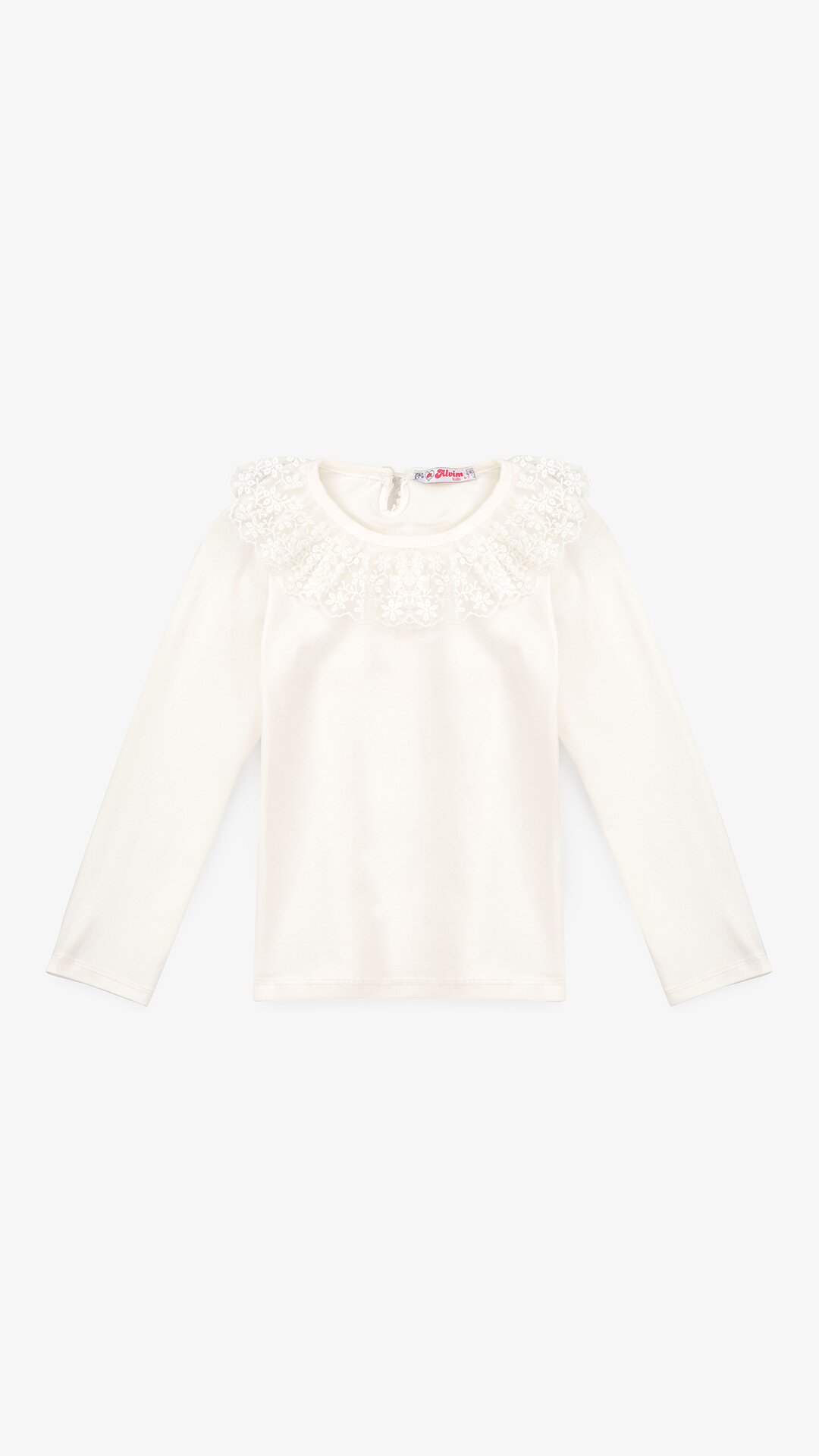 Блуза трикотажная для девочки Aura Style 866 122 см Молочный  Фото №5