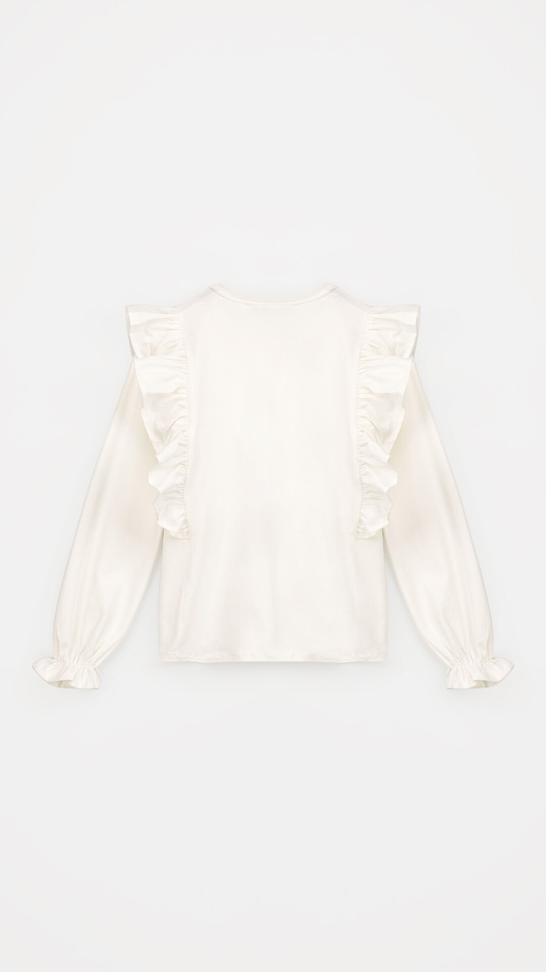 Блуза трикотажная для девочки Aura Style 868 116 см Молочный  Фото №9