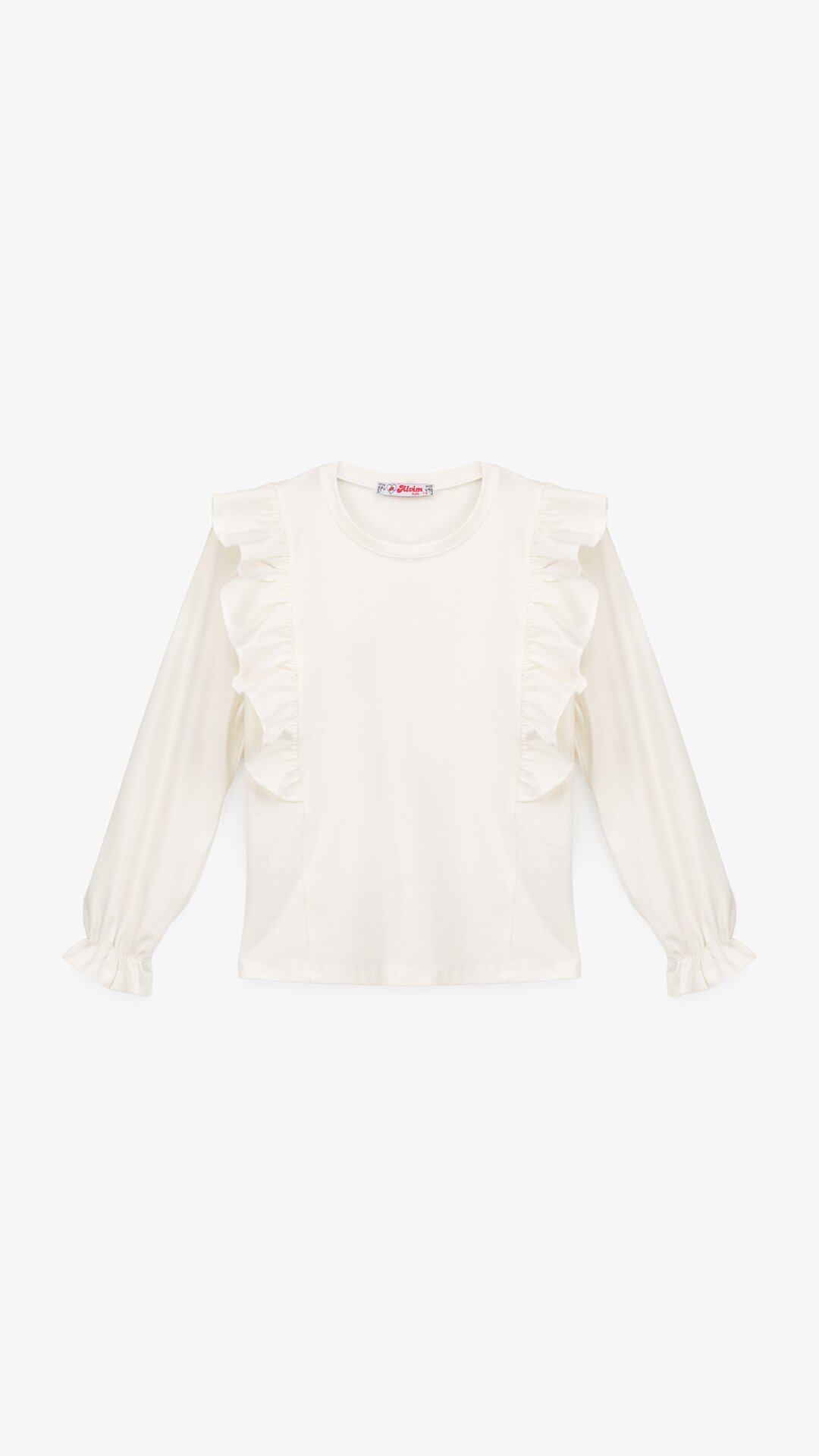 Блуза трикотажная для девочки Aura Style 868 116 см Молочный  Фото №6