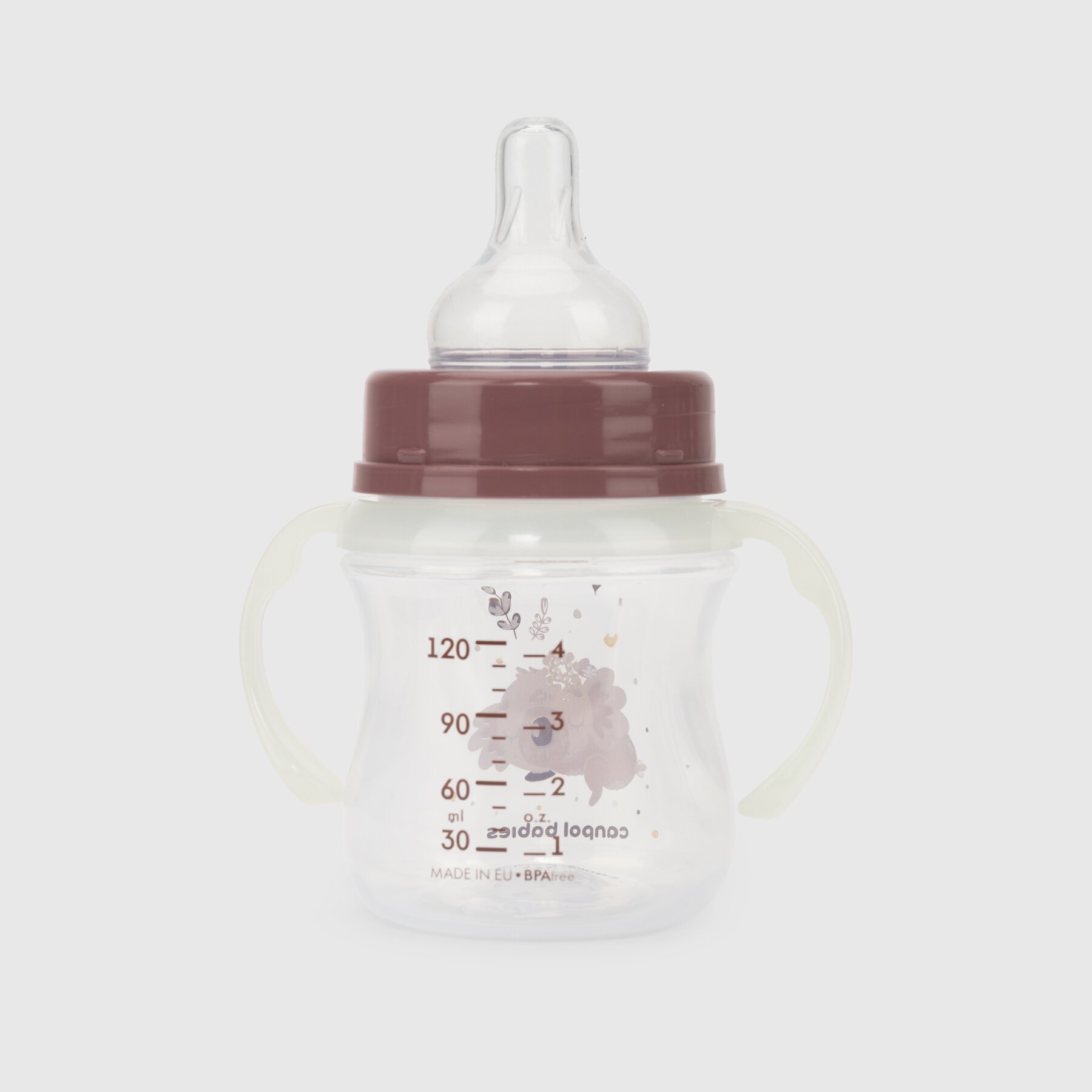 Пляшка антиколікова Canpol Babies 35/236_pin Easystart Sleepy Koala з широким отвором 120 мл Рожевий (2000990204158)  Фото №4