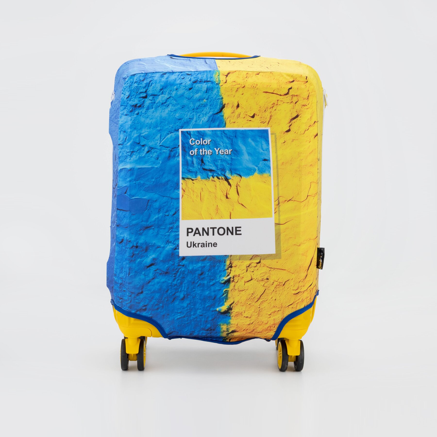 Чехол для чемодана Coverbag Pantone M Желто-голубой (2000989904007A)  Фото №1