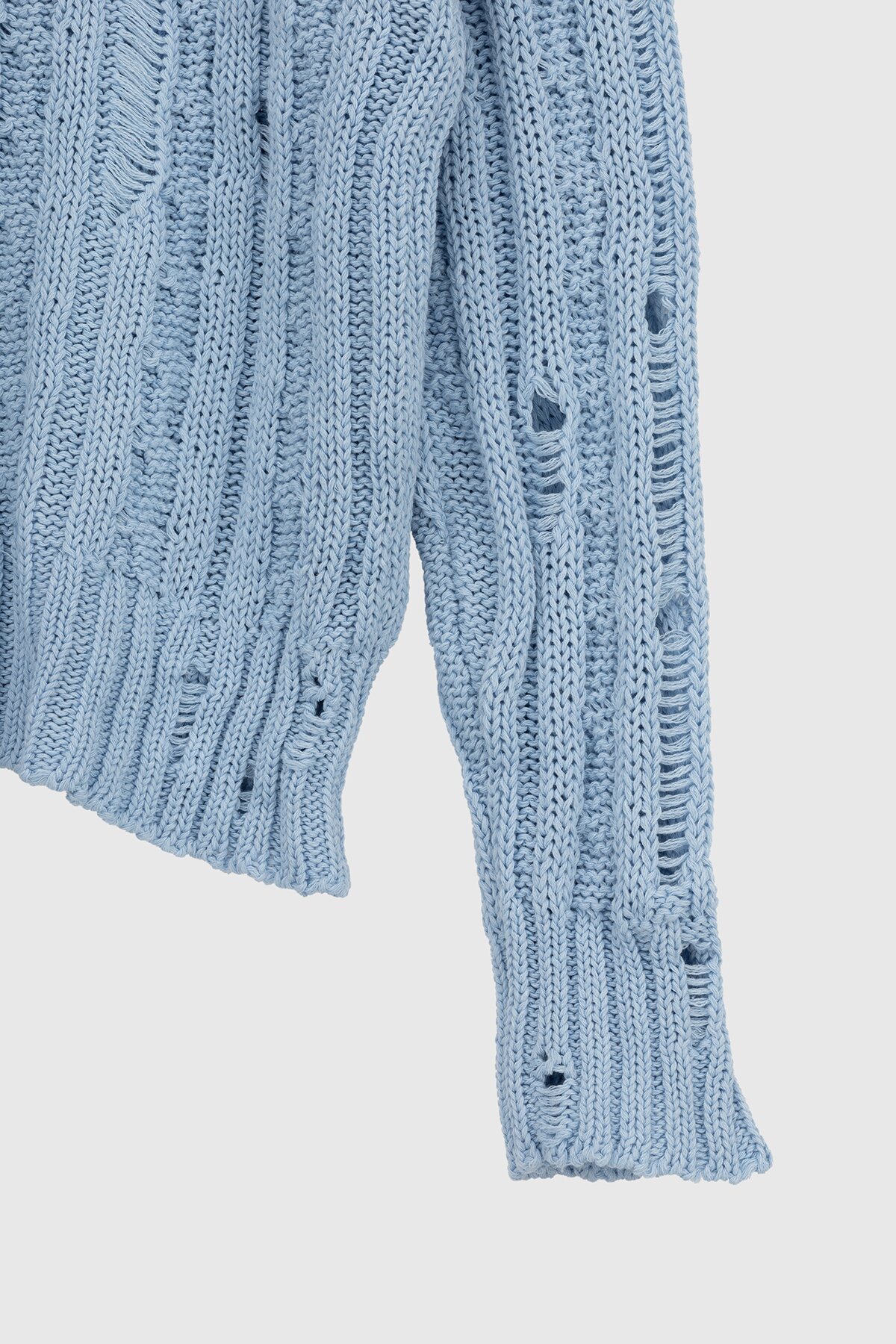 Джемпер однотонний жіночий Femme 1002 One Size Блакитний (2000989870654D)  Фото №7