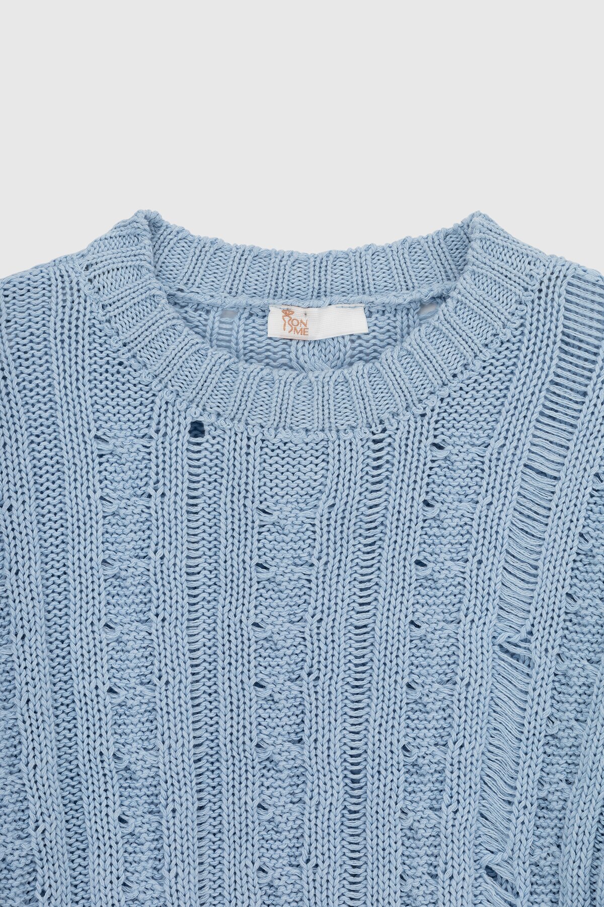 Джемпер однотонний жіночий Femme 1002 One Size Блакитний (2000989870654D)  Фото №8