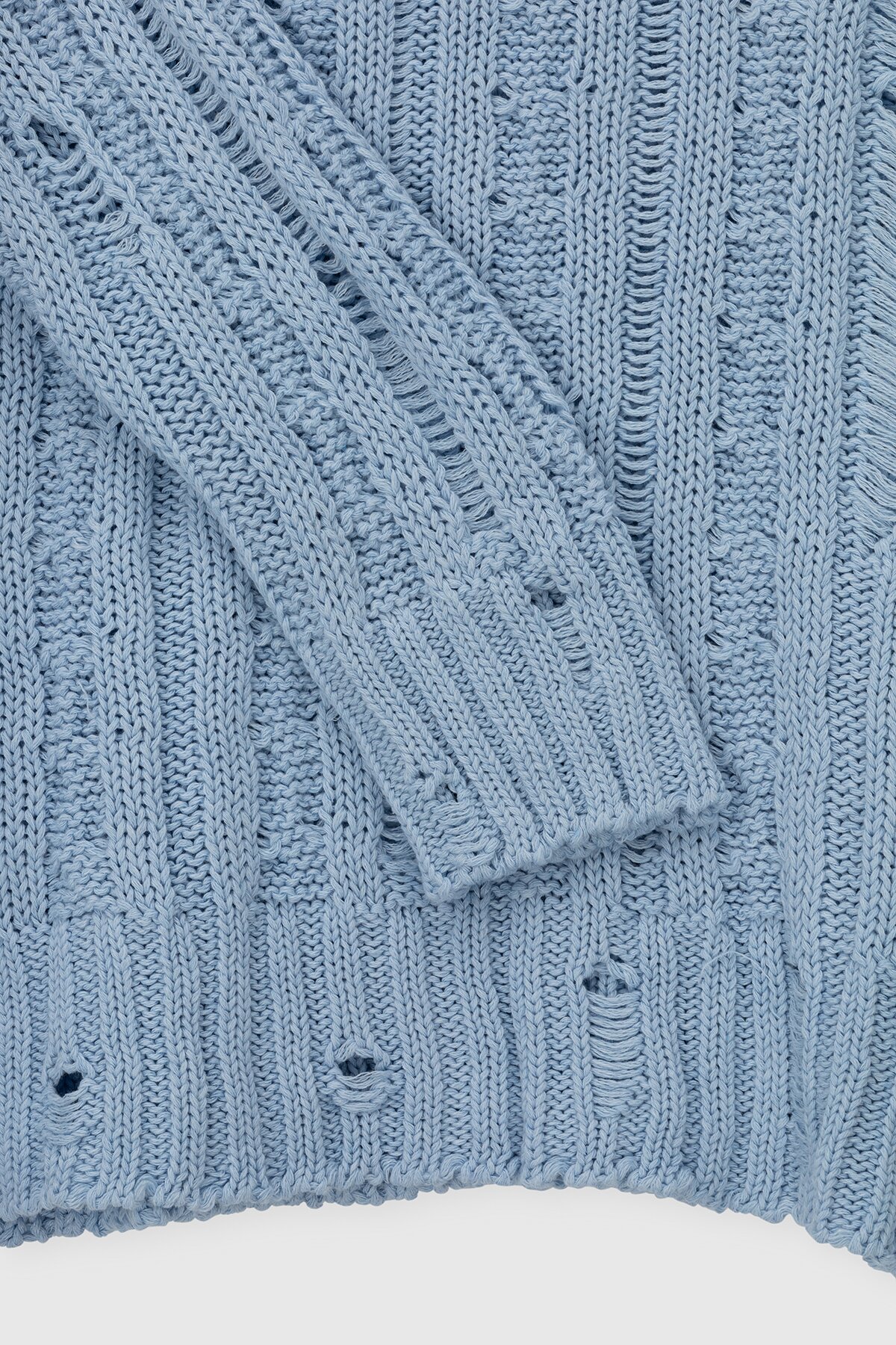 Джемпер однотонний жіночий Femme 1002 One Size Блакитний (2000989870654D)  Фото №9