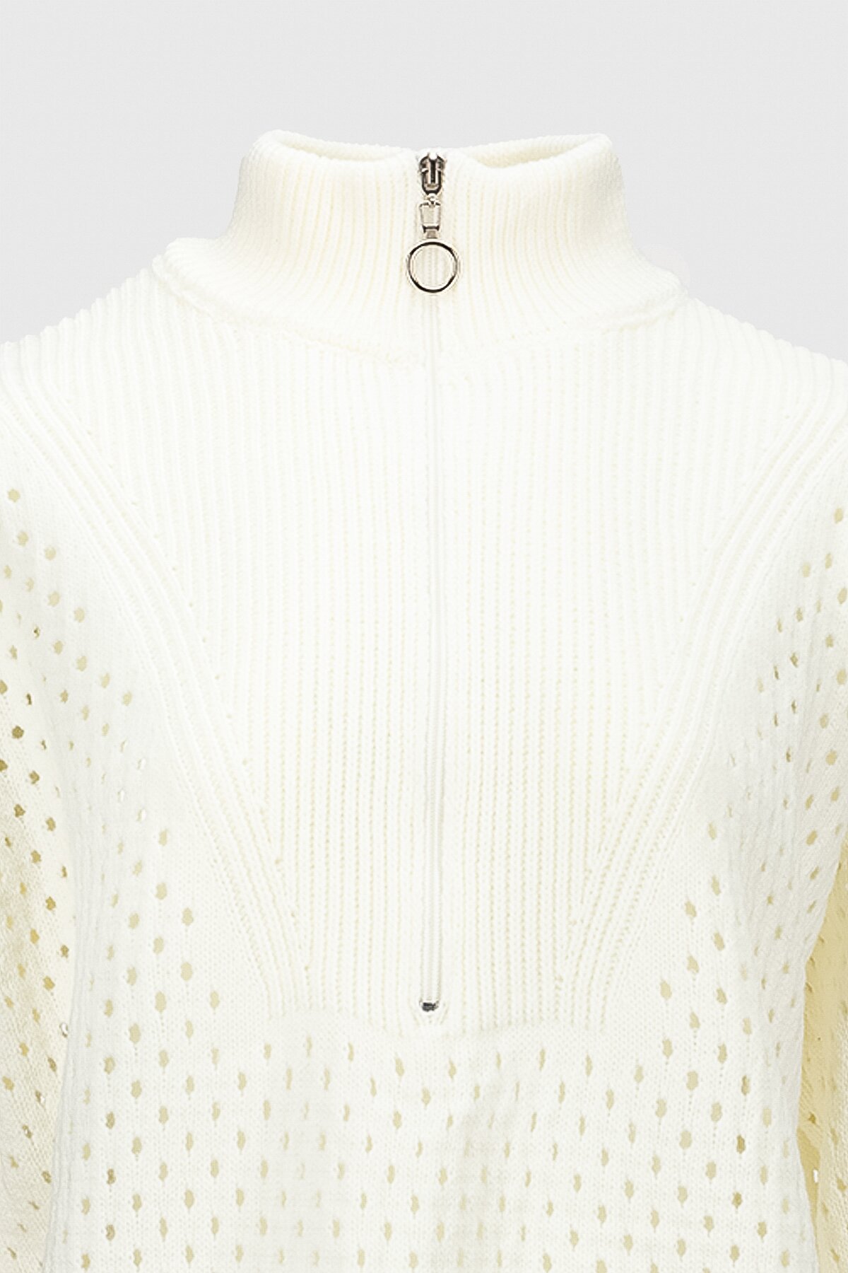 Джемпер однотонний жіночий Femme 1017 M Білий (2000989871286D)  Фото №7