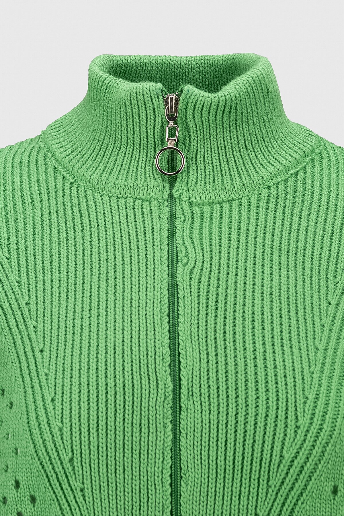 Джемпер однотонний жіночий Femme 1017 M Зелений (2000989871309D)  Фото №6