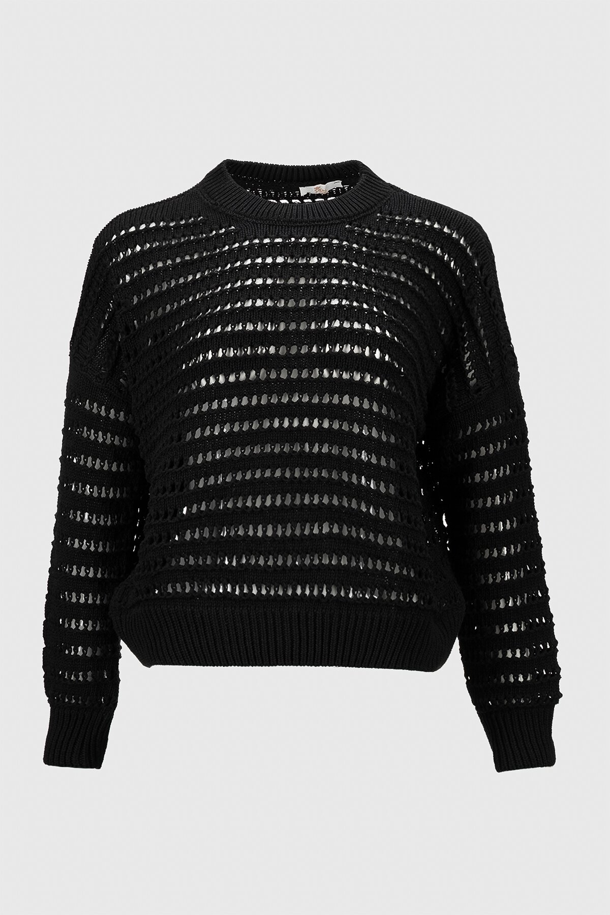 Джемпер однотонний жіночий Femme 2024 One Size Чорний (2000990221469D)  Фото №5