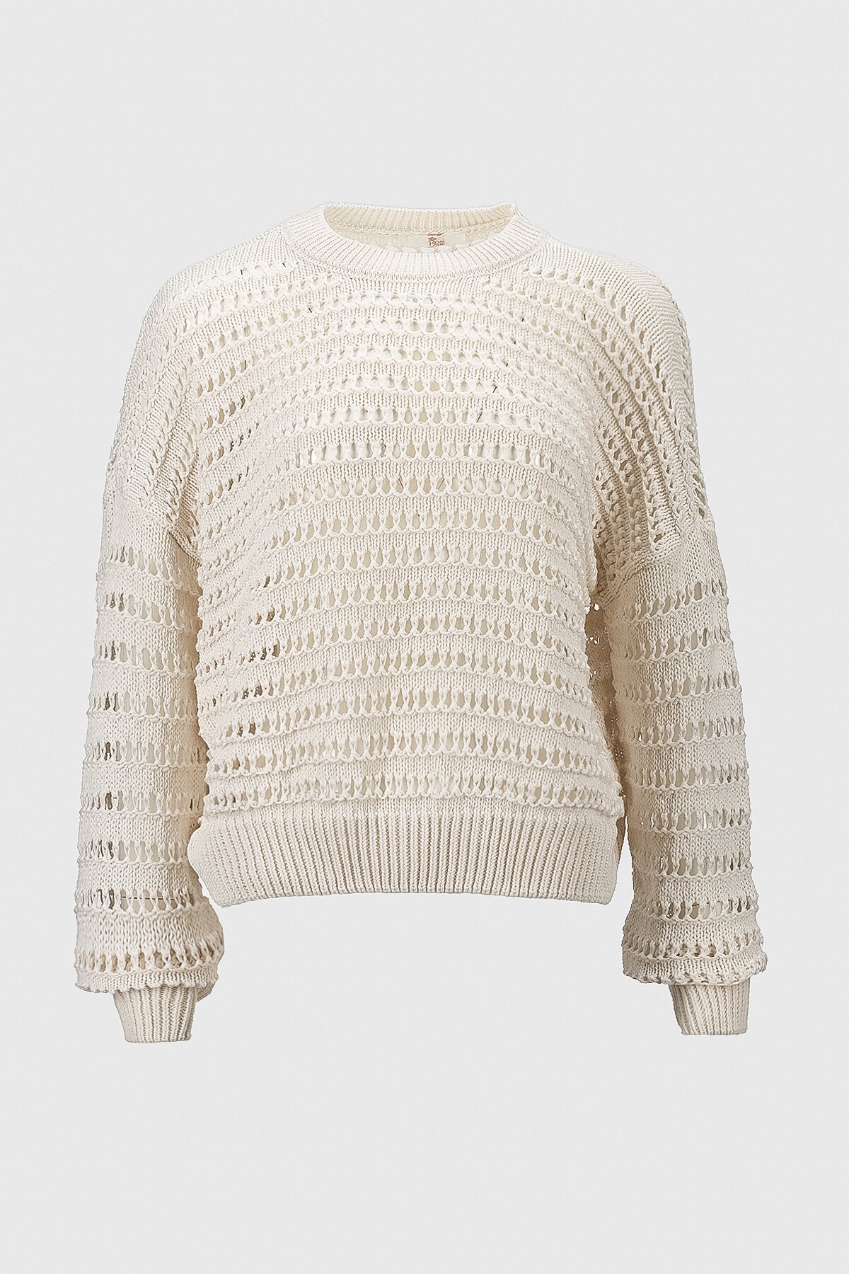 Джемпер однотонний жіночий Femme 2024 One Size Молочний (2000990221452D)  Фото №6