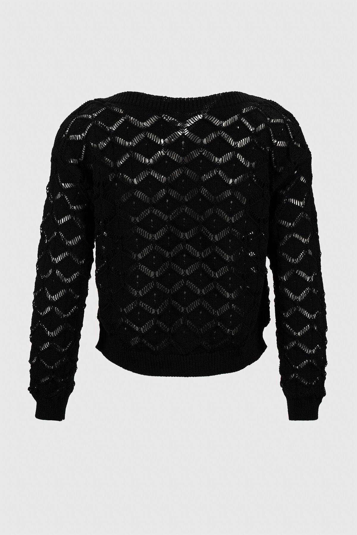 Джемпер однотонный женский Femme 2025 One Size Черный (2000990221513D)  Фото №9
