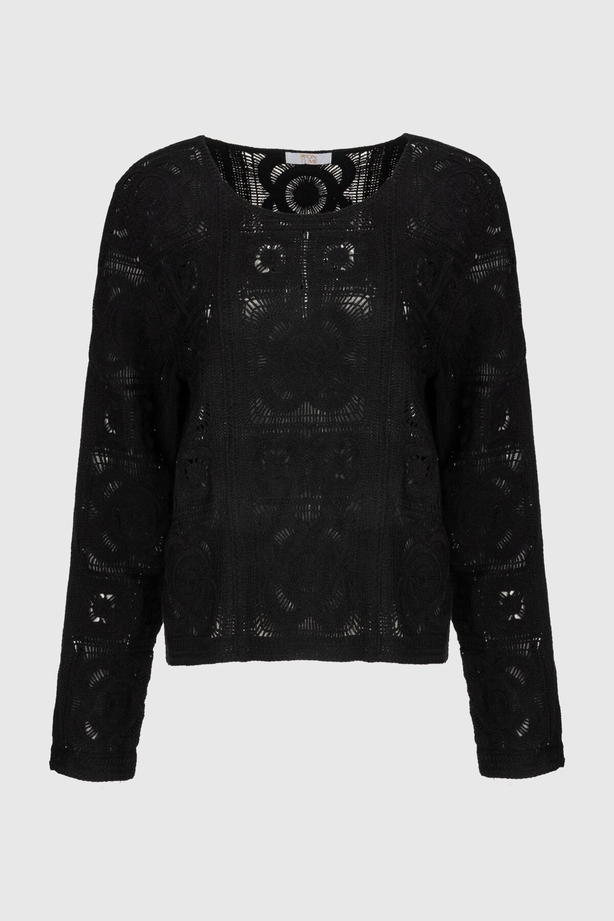 Джемпер однотонный женский On me 2302 One Size Черный (2000990337665D)  Фото №7