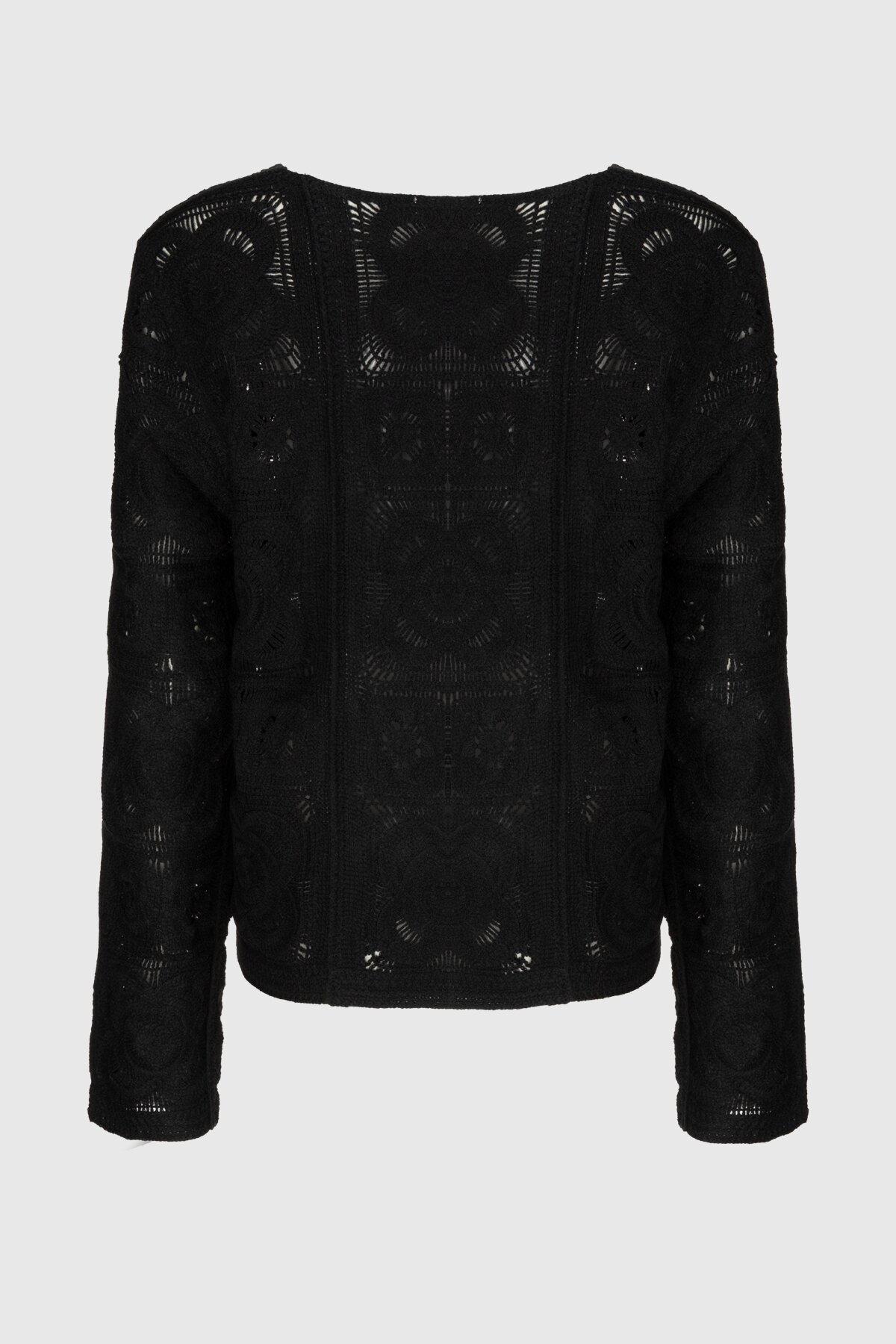 Джемпер однотонный женский On me 2302 One Size Черный (2000990337665D)  Фото №9