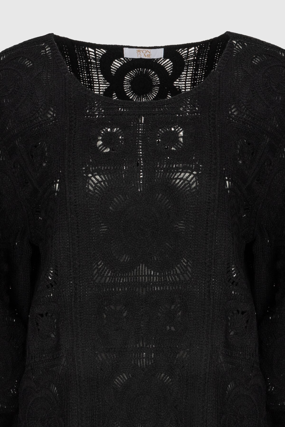 Джемпер однотонный женский On me 2302 One Size Черный (2000990337665D)  Фото №8