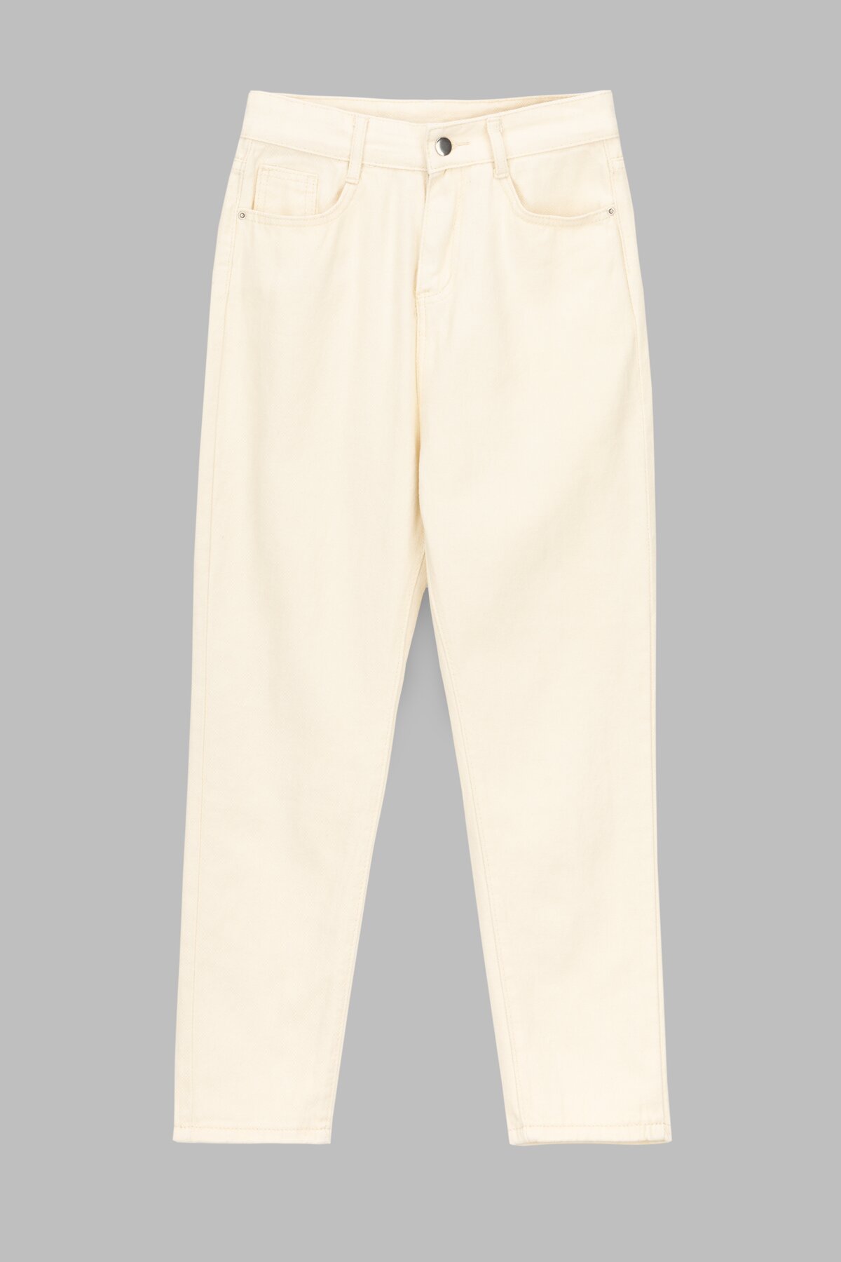 Джинсы Mom Fit женские 801 XL Молочный (2000990501936S)  Фото №6