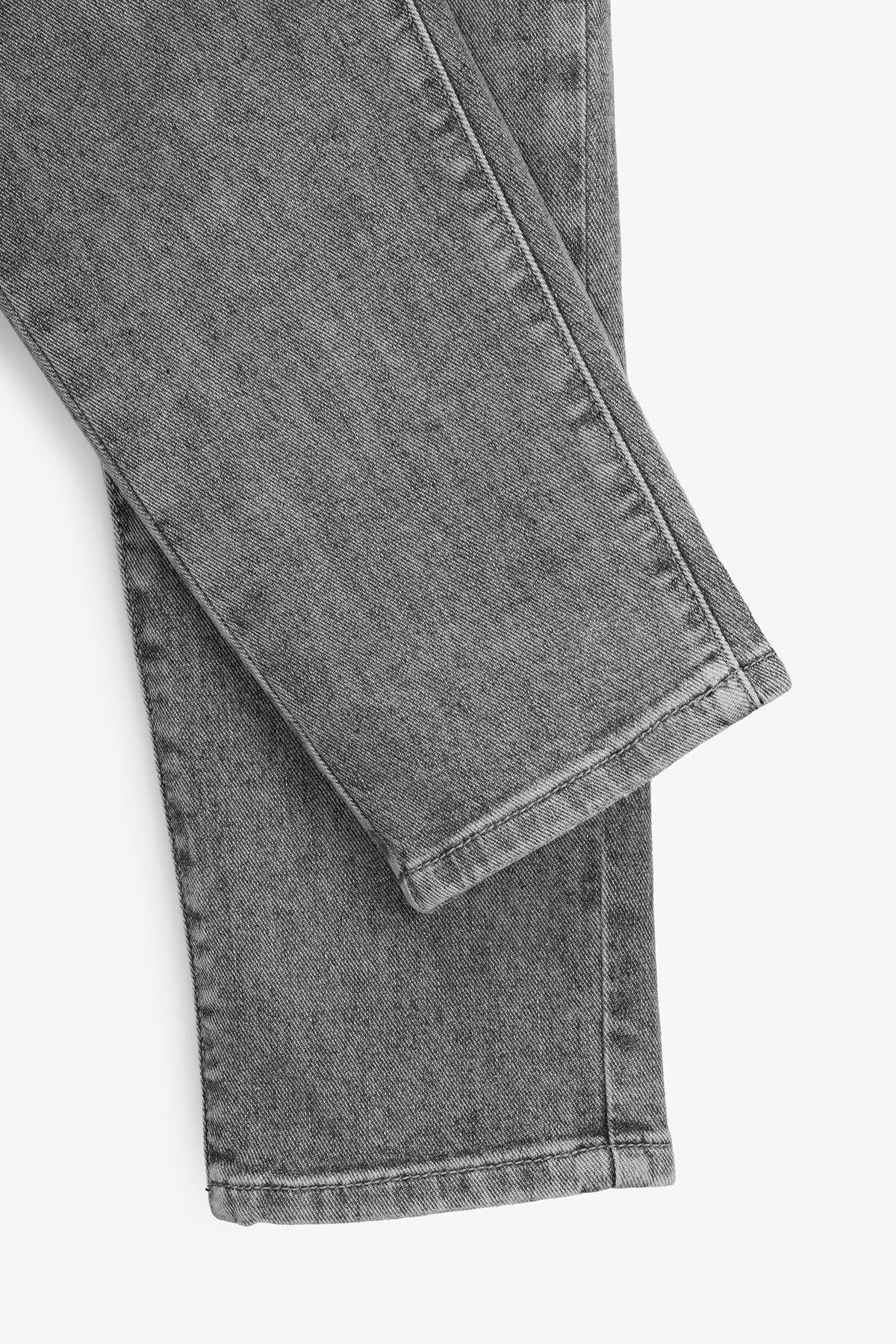 Джинси однотонні Mom Fit жіночі 6453 25 Сірий  Фото №8