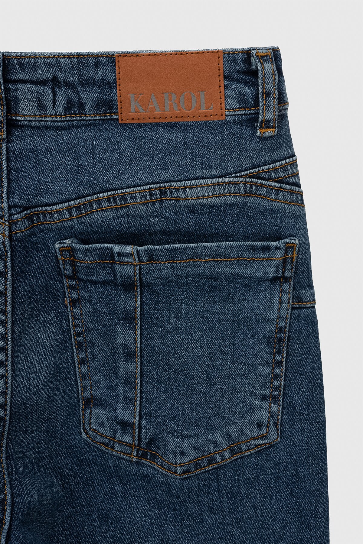 Джинси Slim Fit жіночі Karol 23321 34 Синій (2000990248220D)  Фото №8