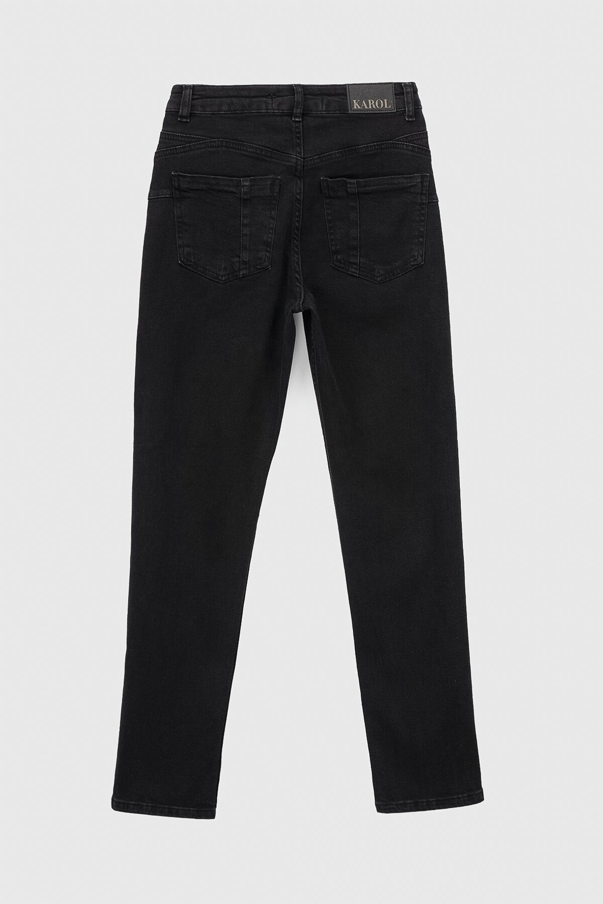 Джинси Slim Fit жіночі Karol 23321-S 34 Чорний (2000990248305D)  Фото №11