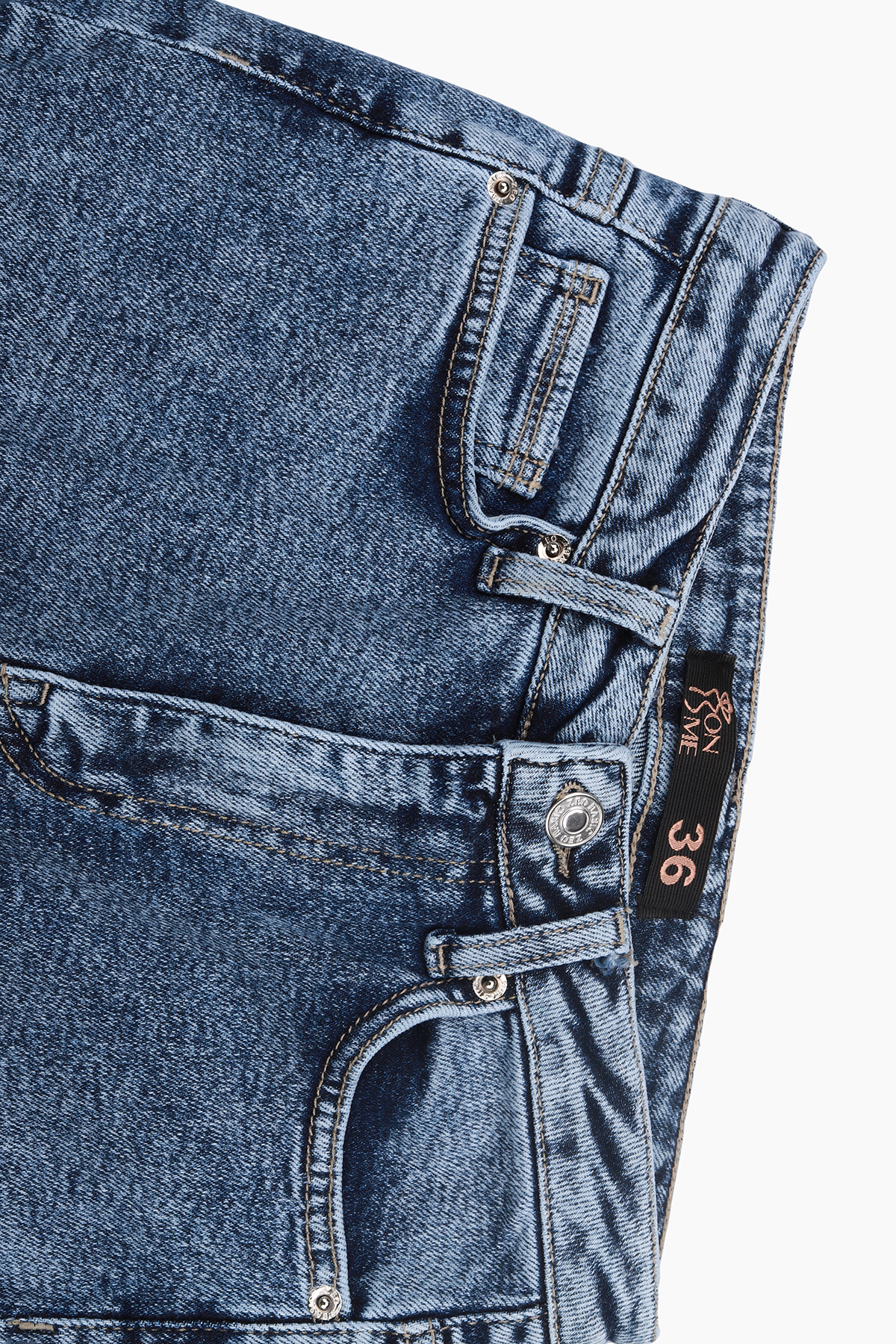 Джинси Slim Fit жіночі On me 2910 baza 32 Синій (2000989542148D)  Фото №6